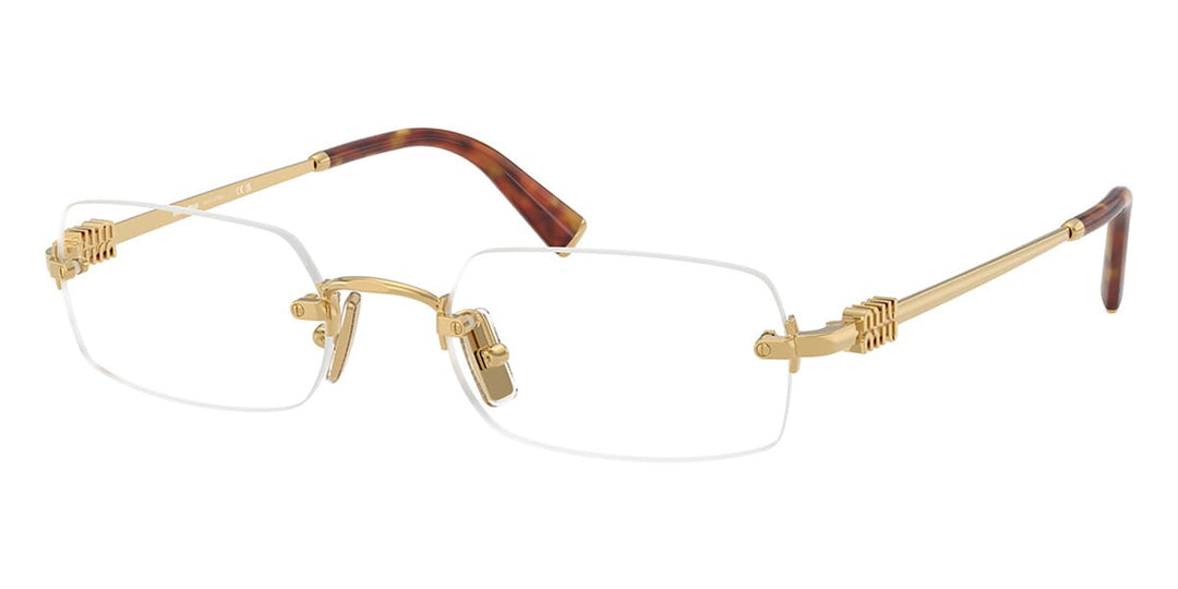 Miu Miu MU50YV Gold Rimless Eyeglasses Frames