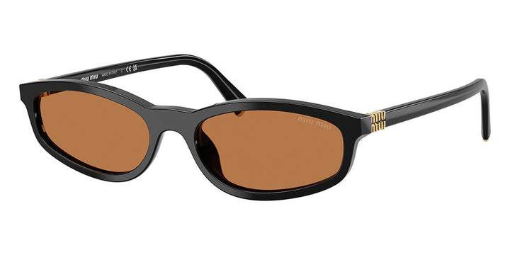 Miu Miu MUA06S Black Brown Sunglasses