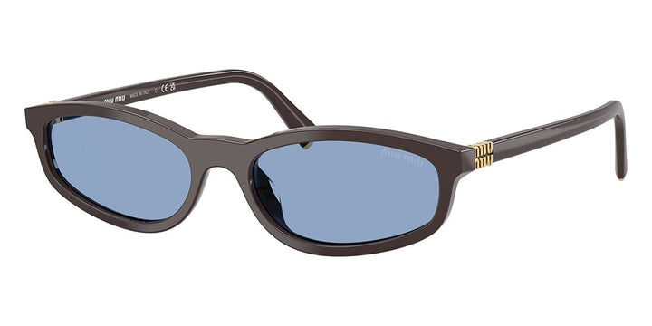 Miu Miu MUA06S Moka Brown Blue Sunglasses