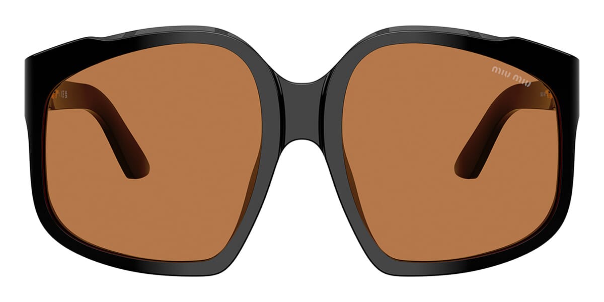 Miu Miu MUA07S Black Brown Oversized Sunglasses | Designer Daydream