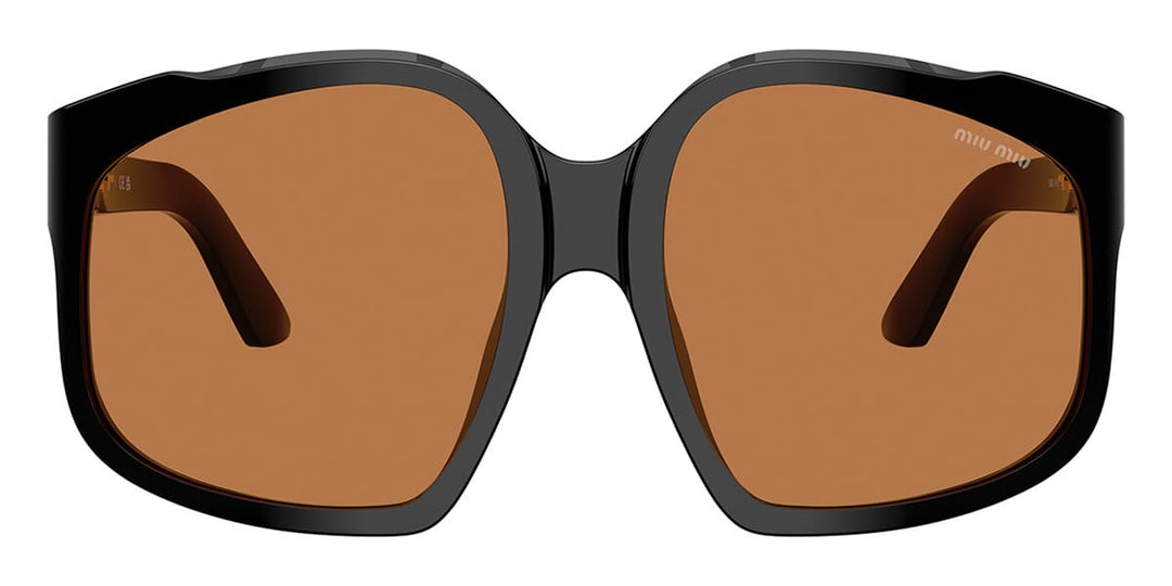 Miu Miu MUA07S Black Brown Oversized Sunglasses