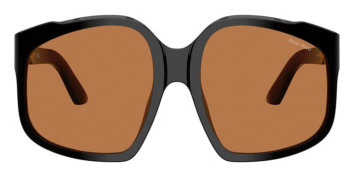 Miu Miu MUA07S Black Brown Oversized Sunglasses