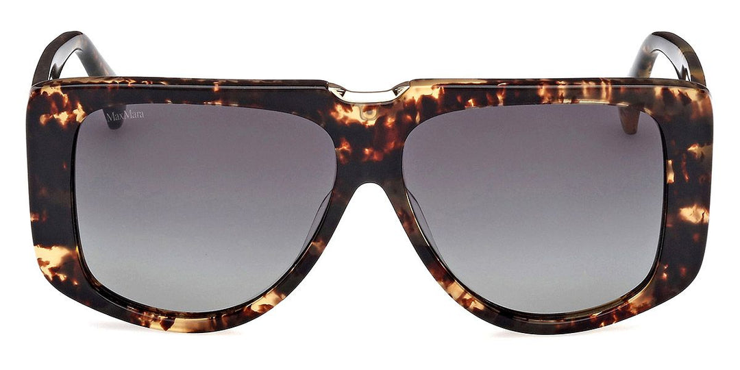 Max Mara MM0075 Spark1 Oversized Sunglasses in Havana Brown