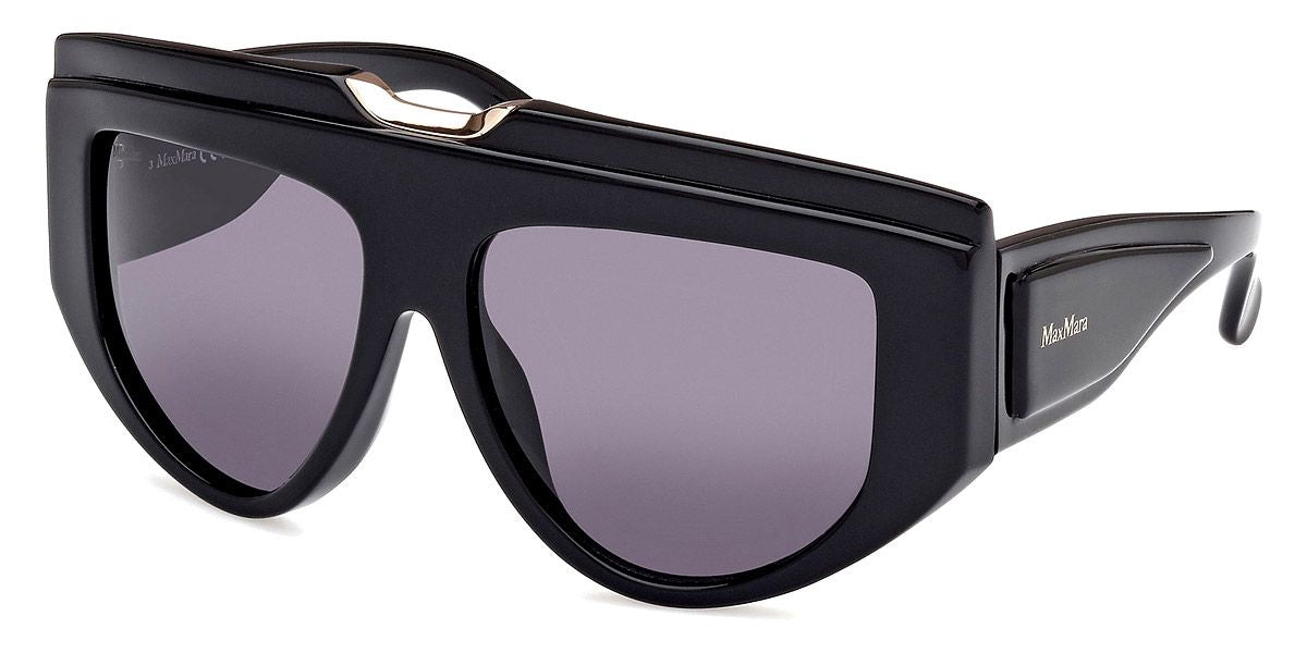 Max Mara MM0083 Oversized Sunglasses in Black – Designer Daydream