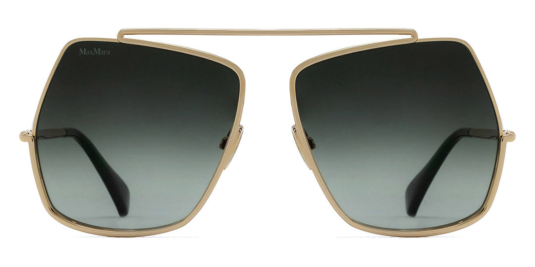 Max Mara MM0102 Sunglasses in Gold Green