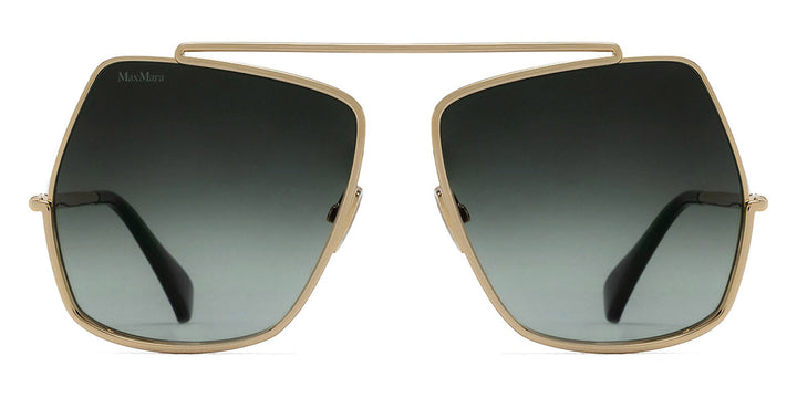 Max Mara MM0102 Sunglasses in Gold Green