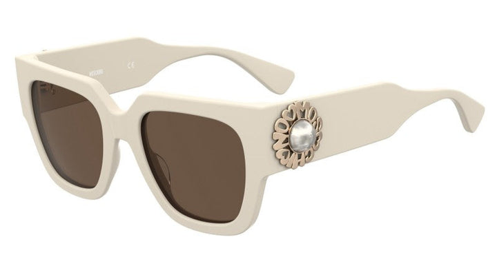 Moschino MOS006/S Gafas de sol estilo ojo de gato con tachuelas rojas