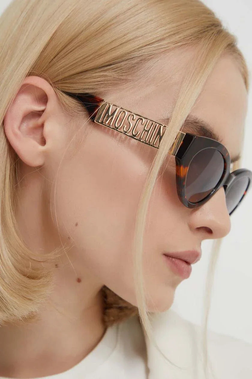 Moschino MOS160/S Grey Oval Sunglasses