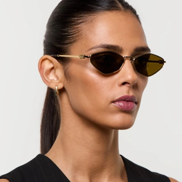 Miu Miu MU56ZS Sunglasses in Gold Brown