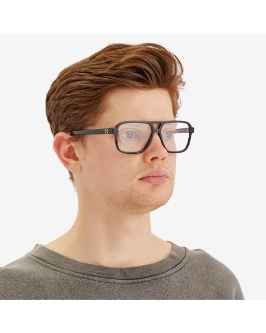 Off White Style 81 Pilot Eyeglasses Frames in Tortoise