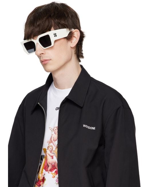 Off White Dover Sunglasses in White