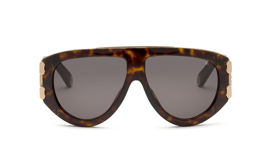 Philipp Plein SPP127V Eagle Havana Brown Aviators