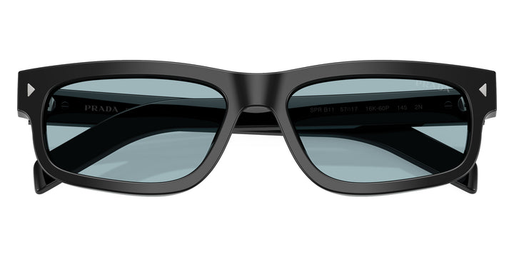 Prada PR B11S Sunglasses in Black Blue