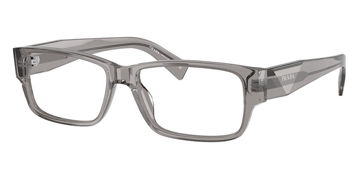 PR B09V Rectangular Eyeglasses Frames in Transparent Grey