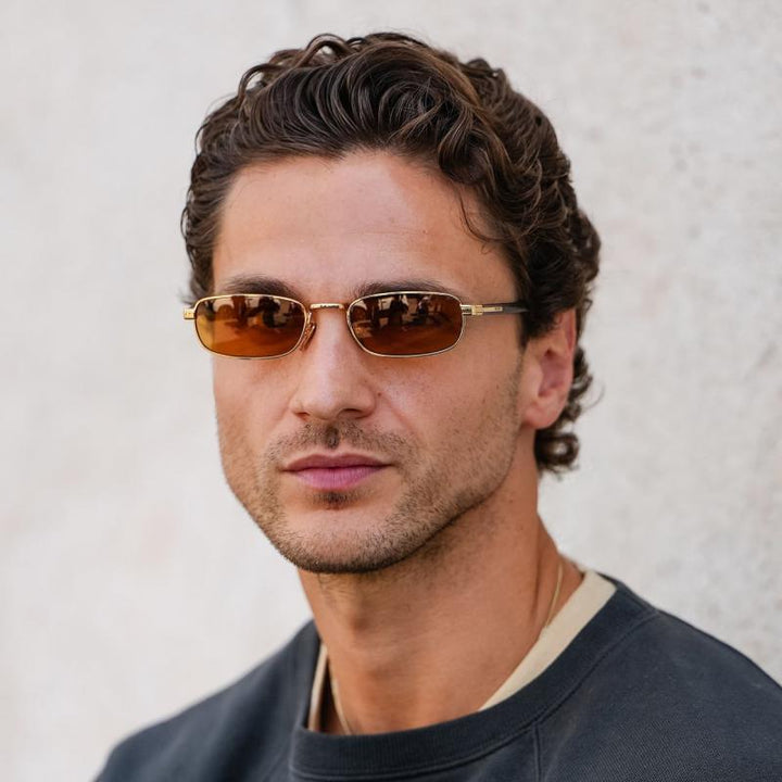 Prada PR B54S Sunglasses in Gold Brown