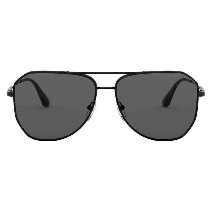 Prada PR63XS Aviator Sunglasses in Black Polarized
