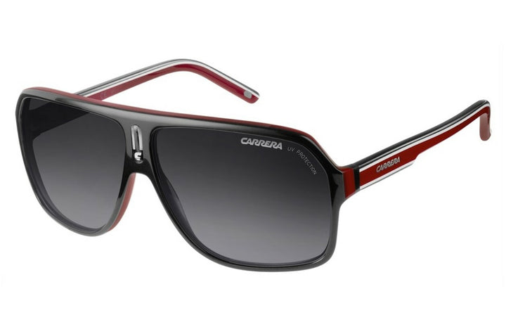 Carrera 27 Aviator Sunglasses in Black Red