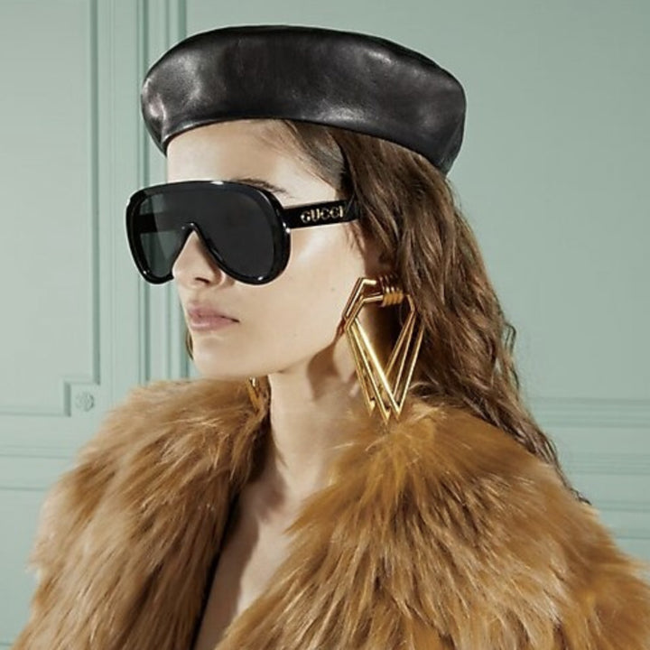 Gafas de sol unisex con máscara negra Gucci GG1370S