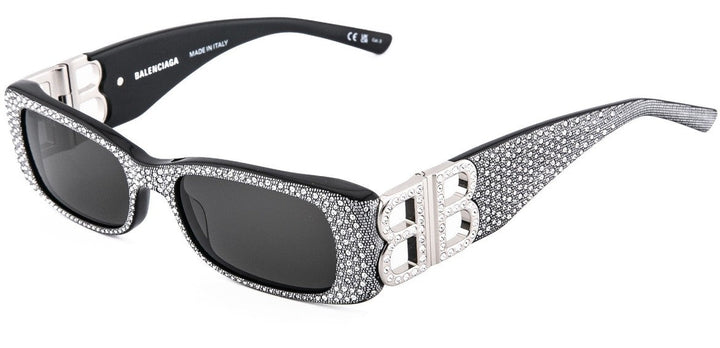 Balenciaga BB0096S Logo Sunglasses in Crystal