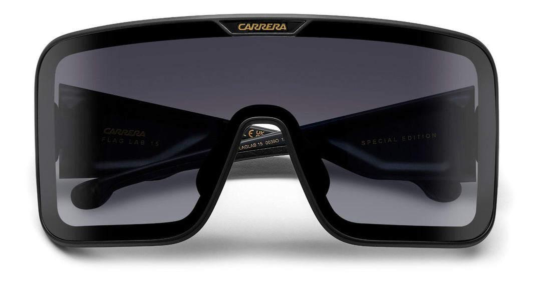 Carrera Flaglab 15 Limited Edition Oversized Mask Sunglasses in Black