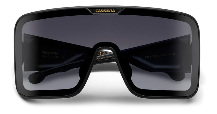 Carrera Flaglab 15 Limited Edition Oversized Mask Sunglasses in Black