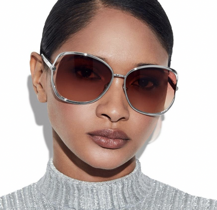 Tom Ford Marta FT1091 Gold Grey Sunglasses