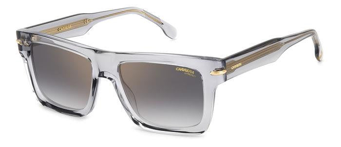 Carrera 305/S Square Sunglasses in Transparent Grey