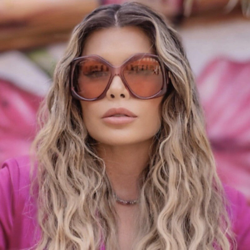 Gafas de sol rosas extragrandes Gucci GG0875S 
