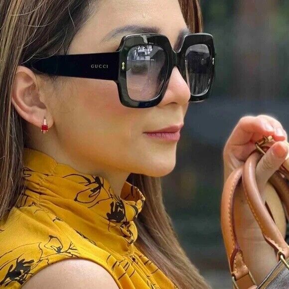 Gucci GG1111S Oversized Square Sunglasses in Black – Designer Daydream