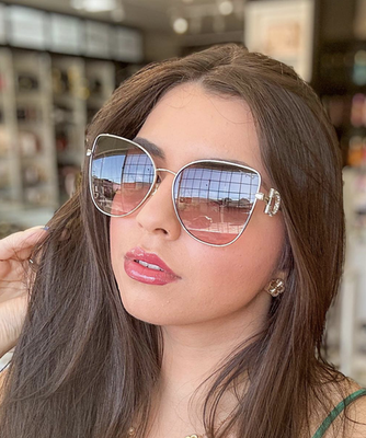 Salvatore Ferragamo SF296SR Crystal Sunglasses