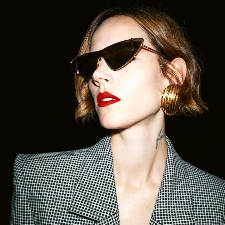 Saint Laurent SL538 Gafas de sol de metal en negro