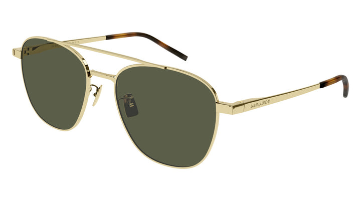 Saint Laurent SL531 Round Sunglasses in Gold