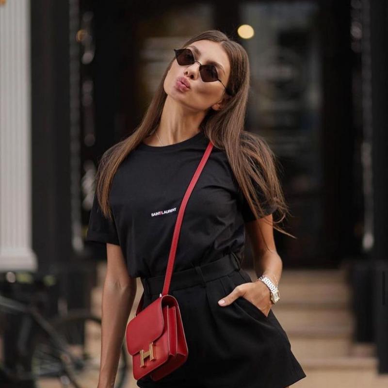 Saint Laurent SL302 Lisa Sunglasses in Gold Brown