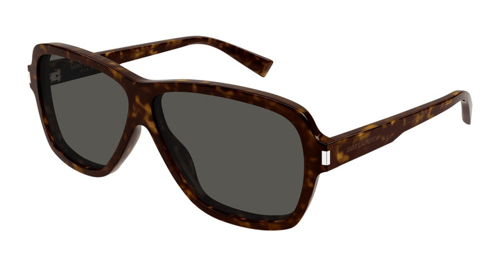 Oversized Havana brown sunglasses with square dark lenses
