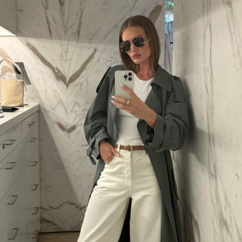 Saint Laurent Gafas de sol estilo aviador clásicas en negro con logo metálico 11M