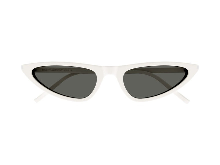 Saint Laurent SLM95/F Gafas de sol estilo ojo de gato con montura gruesa en oro negro