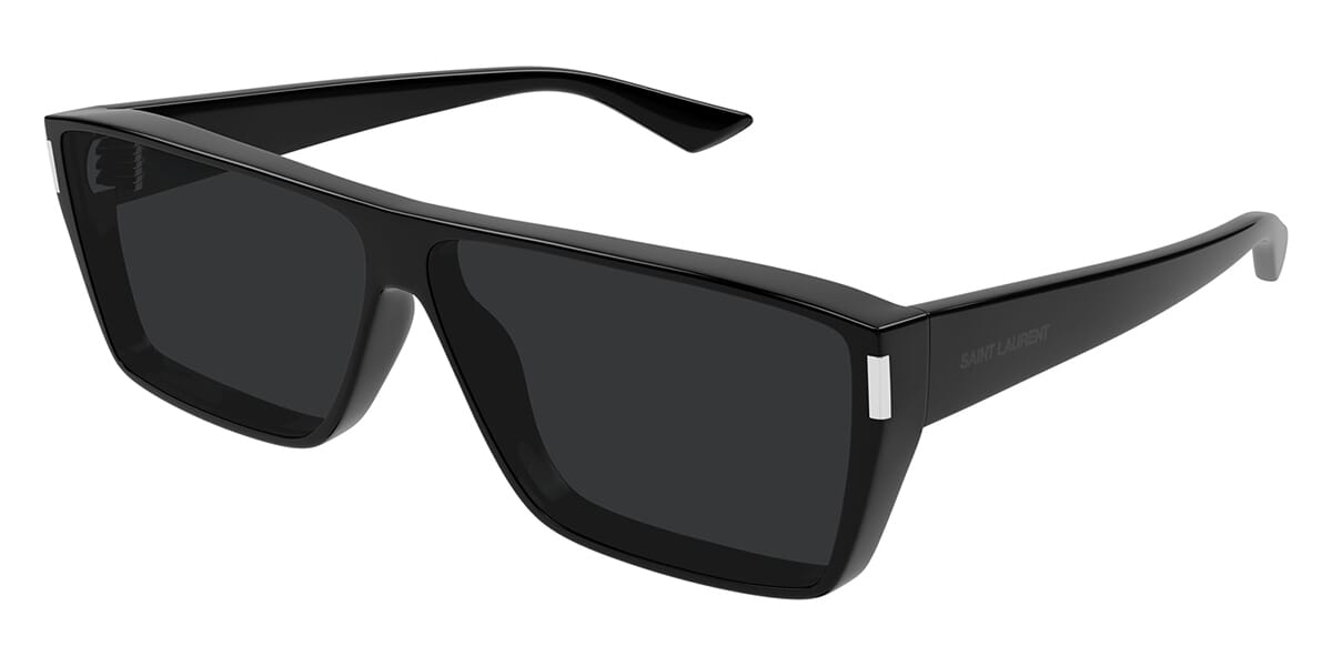 Saint Laurent SL757 Flat Top Sunglasses in Black | Designer Daydream