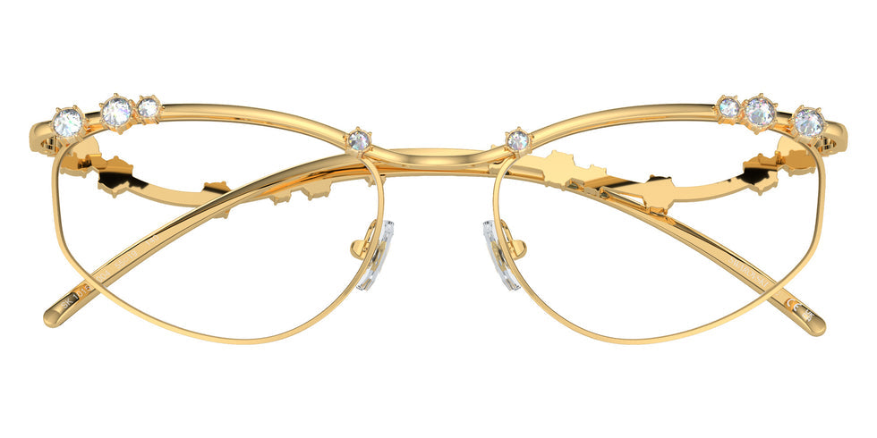 Swarovski SK1015 Gold Crystal Eyeglasses Frames