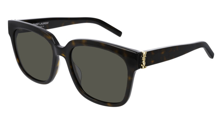 Saint Laurent SLM40/FN Square Sunglasses in Havana Brown