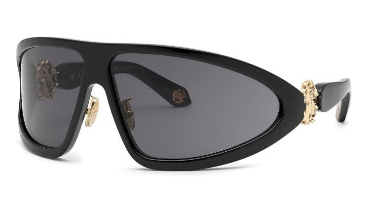 Gafas de sol ovaladas de pierna baja en negro Gucci GG1235S