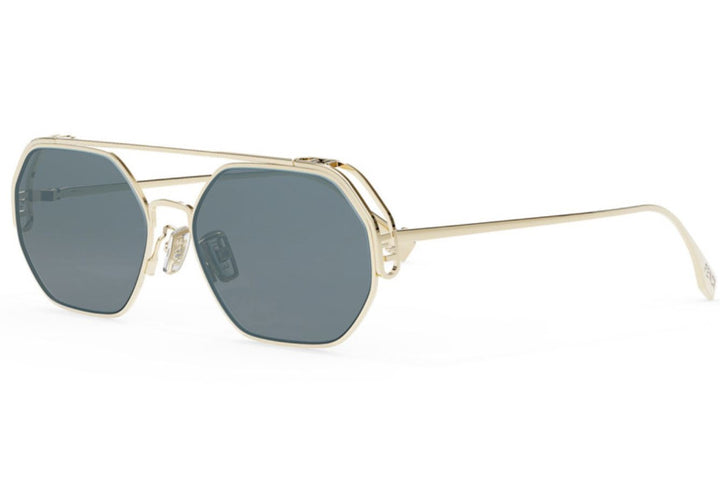 Fendi FE40039U Gold Grey Metal Sunglasses