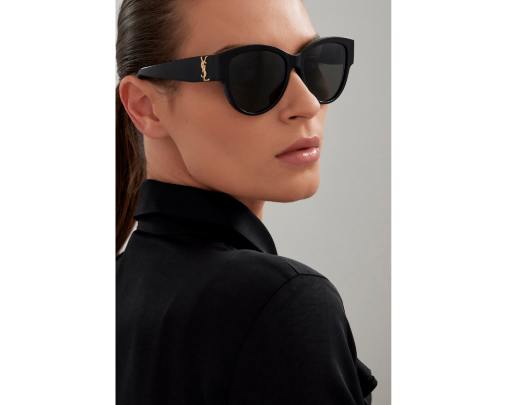 Saint Laurent SL M3 Cat Eye Sunglasses in Black