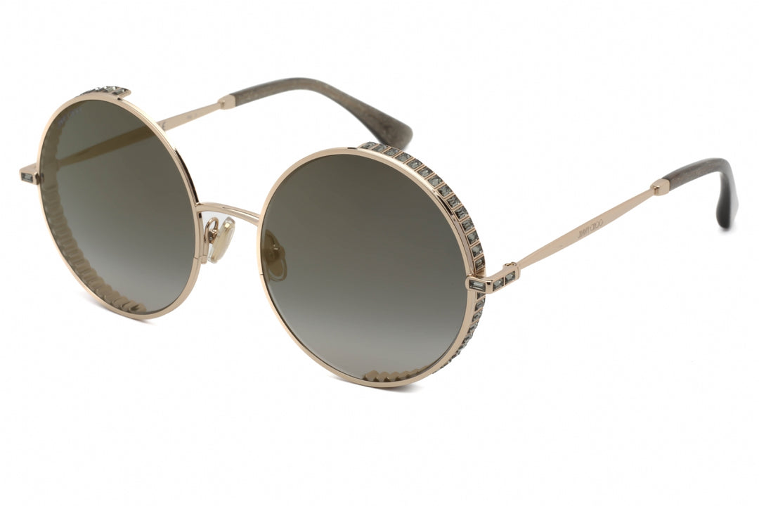 Jimmy Choo Goldy Round Sunglasses in Gold