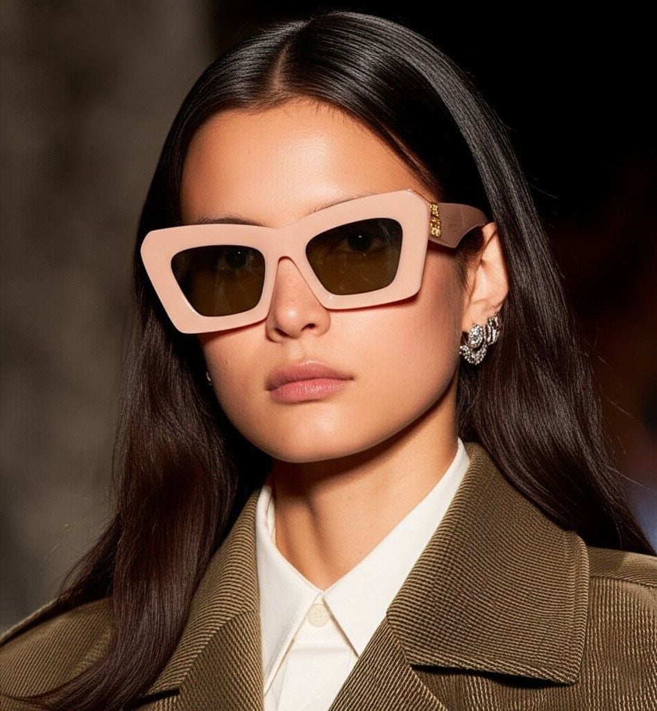 Loewe LW40145I Cat Eye Sunglasses in Pink