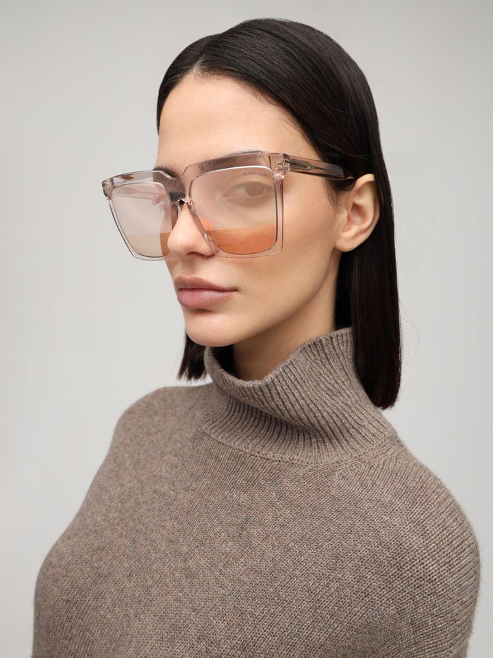 Tom Ford Sabrina FT0764 Square Sunglasses in Champagne