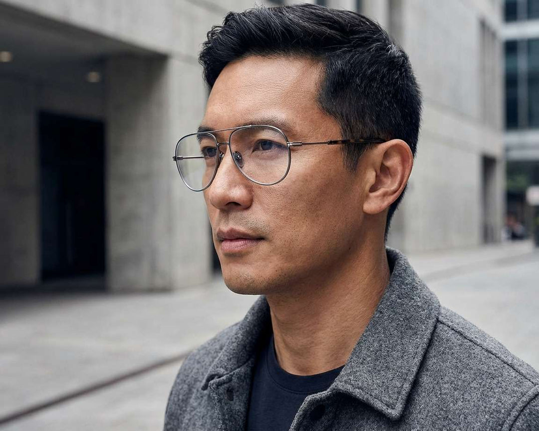 Tom Ford FT5829-B Gunmetal Pilot Bluelight Frames