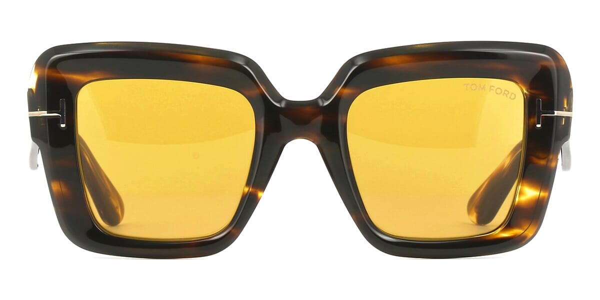 Tom Ford Esme FT1157 Square Sunglasses in Brown Yellow – Designer