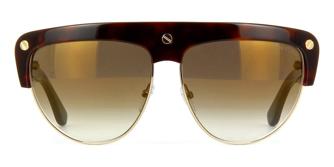 Tom Ford Liane FT0318 Flat Top Sunglasses in Brown