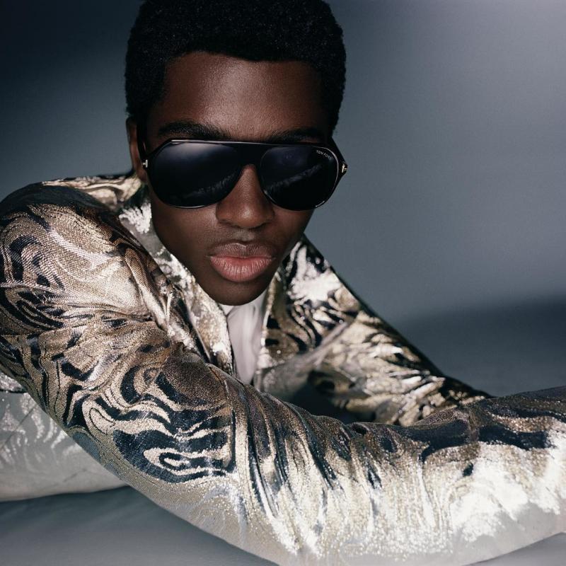 Tom Ford Hayes FT0934-N Black Aviator Sunglasses