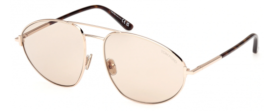Tom Ford Ken FT1095 Gold Photochromic Aviator Sunglasses